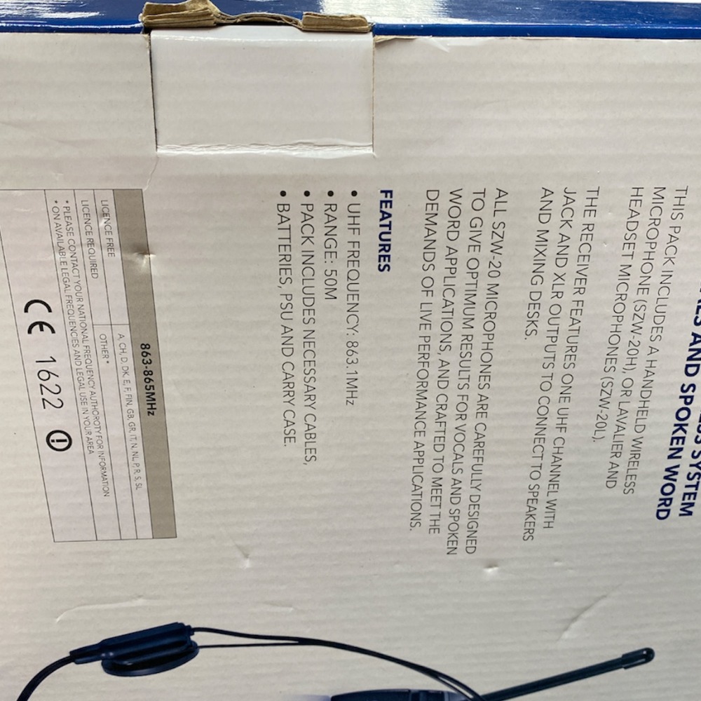 SubZero SZW20 Handheld Wireless Microphone System Own4Less